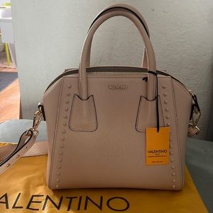 Valentino Handbag; NWT! Blush Pink; Gold details;